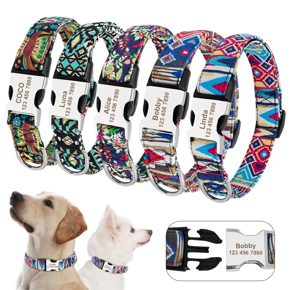 Customizable Dog Tag Collar