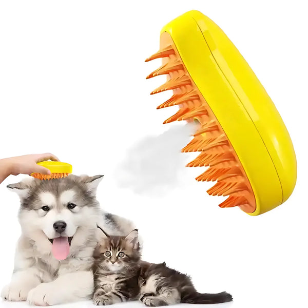 3-In-1 Steaming Pet Brush